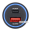 Автомобільний зарядний пристрій Brevia ePower Dual PowerMax Metal LED 60W 1xUSB-C+1xUSB-A 0