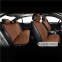 Комплект преміум накидок для сидінь CarLife Racer, coffee 3