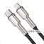 Кабель Baseus Cafule Metal Type-C to Lightning PD 20W (2m) зелений 6