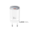 Мережевий зарядний пристрій XO CE20 PD30W/PPS33W 1USB-C + Type-C кабель білий 4