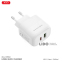 Мережевий зарядний пристрій XO L137 PD20W/QC18W 1USB-A+1USB-C + Lightning кабель білий 2