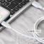 Кабель Proove Striped Silicone USB to Lightning (1m) белый 1