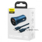 Автомобільне ЗП Baseus Golden Contactor Pro 40W USB + Type-C + Cable Type-C 1м блакитний 0