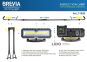 Профессиональная инспекционная лампа Brevia LED 120-190см 2x10W COB 2x1000lm 2x4000mAh Power Bank, type-C 2