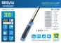 Фонарь инспекционный Brevia LED Ultra-slim 3W COB+1W LED 300lm, 2000mAh, microUSB 3