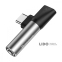 Перехідник AUX Baseus L41 Type-C to Type-C + 3.5mm чорний 5