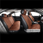 Комплект преміум накидок для сидінь CarLife Turbo, coffee 5