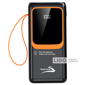 Повербанк (Power Bank) Aspiring Light 50 PD 22.5W 50000 mAh чорний