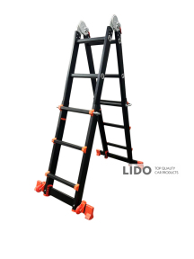 Лестница-трансформер телескопическая алюминиевая GTM KMP403D 2,9м