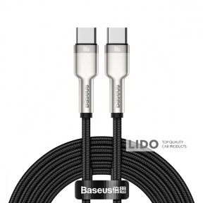 Кабель Baseus Cafule Metal Type-C to Type-C 100W 2м чорний