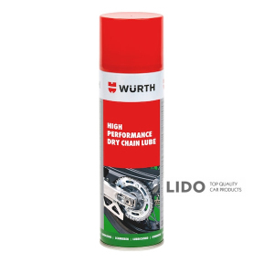 Мастило для ланцюгів Wurth Dry Chain Lube 500мл