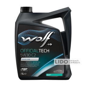 Моторне масло Wolf Official Tech C2 5w-30 5л