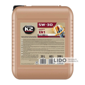 Олива моторна K2 Synthetic Motor Oil SN XN1 5W-30 20л