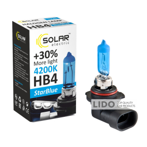 Галогенова лампа Solar HB4 12V 55W P22d StarBlue 4200K