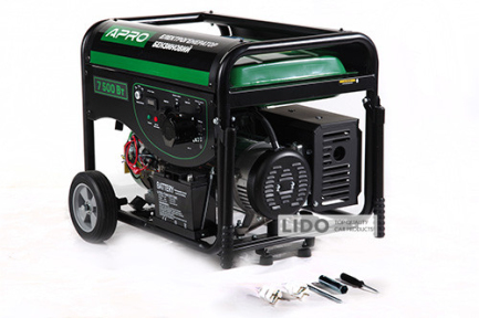 Генератор Apro бензиновий 4-х тактний GG-70Е 7.0/7.5 кВт електрозапуск