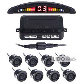 Парковочная система Pulso LP-10180 LED 8 датчиков D=22мм black