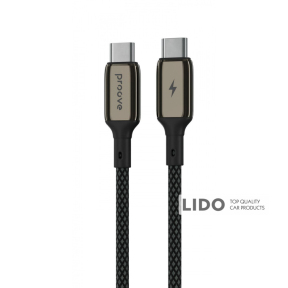 Кабель Proove Dense Metal Type-C to Type-C 60W (1m) чорний