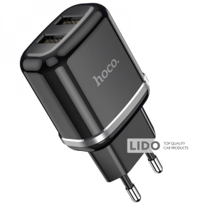 Мережевий Зарядний Пристрій Hoco N4 Aspiring 2.4A 2USB чорний