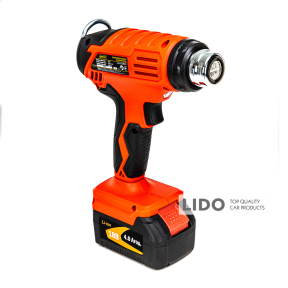 Фен будівельний акумуляторний GTM HGC18/550 18В 350/550С 160/200л/хв без АКБ і ЗП