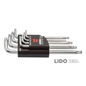 Набор ключей Wurth Zebra Г-образных TORX с шариком ТХ9-40 8шт