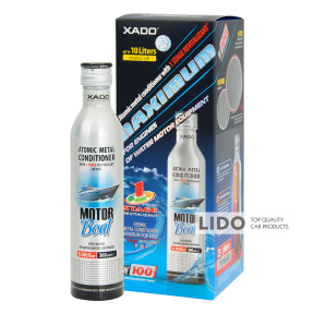 Атомарный кондиционер металла Xado 1 Stage Maximum Motor Boa для двигателей лодок и катеров с ревитализантом 360мл
