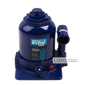 Домкрат гидравлический телескоп Vitol 4т 2хцилиндр макс. подъем 390 мм