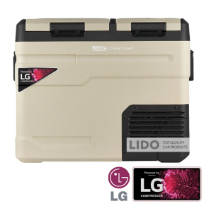 Холодильник автомобильный Brevia 47л (компрессор LG) двухкамерный 23525