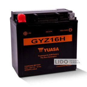 Акумулятор МОТО Yuasa 12V 16.8Ah High Performance MF VRLA Battery GYZ16H [+ -]