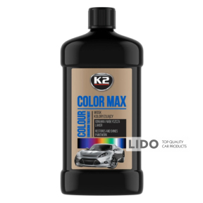 Поліроль восковий для кузова K2 Color Max чорний 500мл