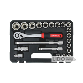 Набор головок торцевых Wurth с трещоткой 1/2