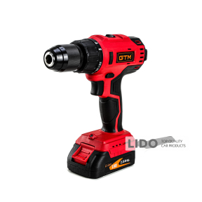 Дрель-шуруповерт аккумуляторный GTM DSI18/60BL с ударом 18В 60Нм