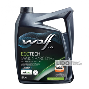 Моторное масло Wolf Ecotech D1-3 5W-30 5л