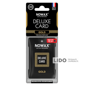 Ароматизатор Nowax Delux Card Gold, 6g