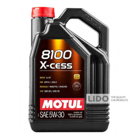 Моторное масло Motul X-cess 8100 5W-30, 5л (108946)
