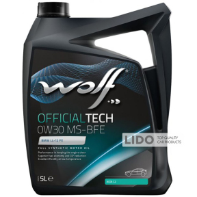 Моторне масло Wolf Official Tech 0W-30 MS-BFE 5л
