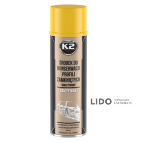 Автоконсервант K2 Cavity Wax для защиты от коррозии и гидроизоляция аэрозоль 500мл