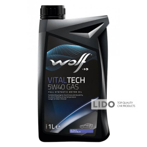 Моторне масло Wolf Vital Tech 5W-40 GAS 1л