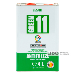 Антифриз Xado Antifreeze Green G11 зеленый концентрат 4л