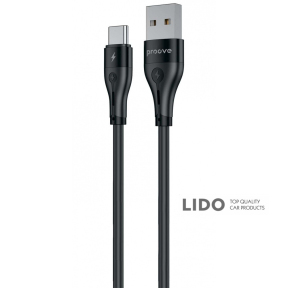 Кабель Proove Soft Silicone USB to Type-C 3A 2м чорний