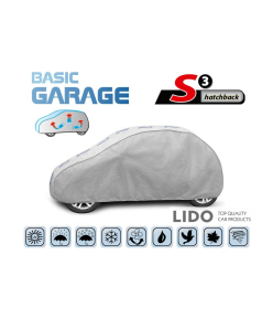 Чохол-тент для автомобіля Basic Garage S3 hatchback (335-355см)