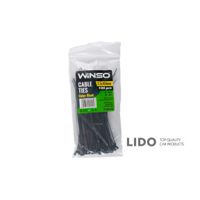 Хомути Winso пластикові чорні 2,5x150, 100шт