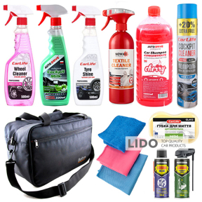 Набор по уходу за авто + органайзер Beltex