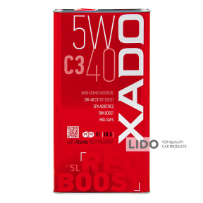 Моторне масло Xado Atomic Oil Red Boost 5W-40 5л