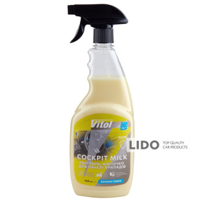 Полироль-молочко для приборной панели Vitol 750мл Банан