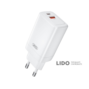 Сетевое зарядное устройство XO CE17 GaN 65W белый