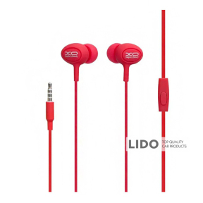 Навушники дротові XO S6 Candy червоні