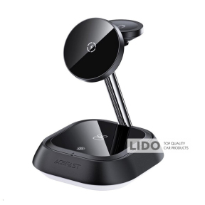 Беспроводное зарядное устройство для Acefast E16 desktop 3-in-1 wireless charging holder черный