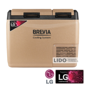 Холодильник автомобильный Brevia 39л (компрессор LG) двухкамерный 23405