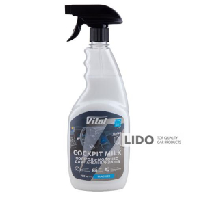 Полироль-молочко для приборной панели Vitol 750мл Black Ice