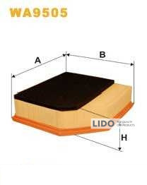 Фільтр повітряний Wix 9505 (165/5)